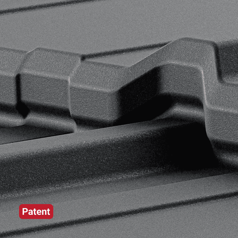 Dachmodul Patent Prägung der Sicken