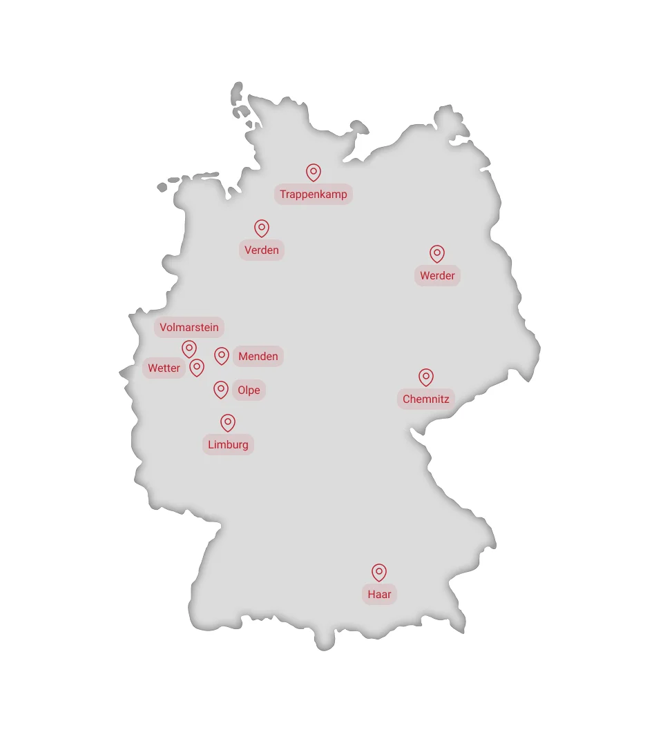 Standortkarte von FEDURA