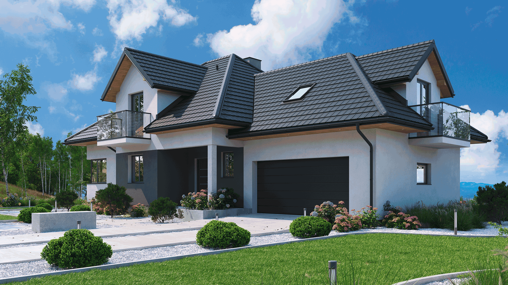 Modernes Haus mit Dachmodul Luna