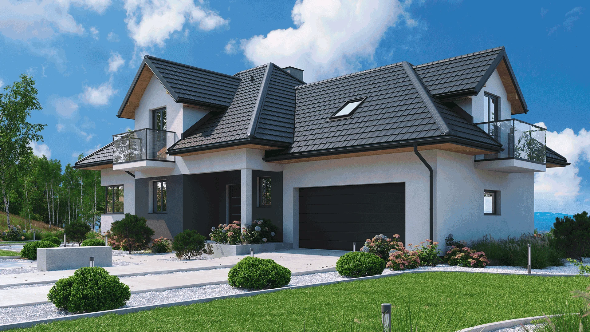 Modernes Haus mit Dachmodul Luna