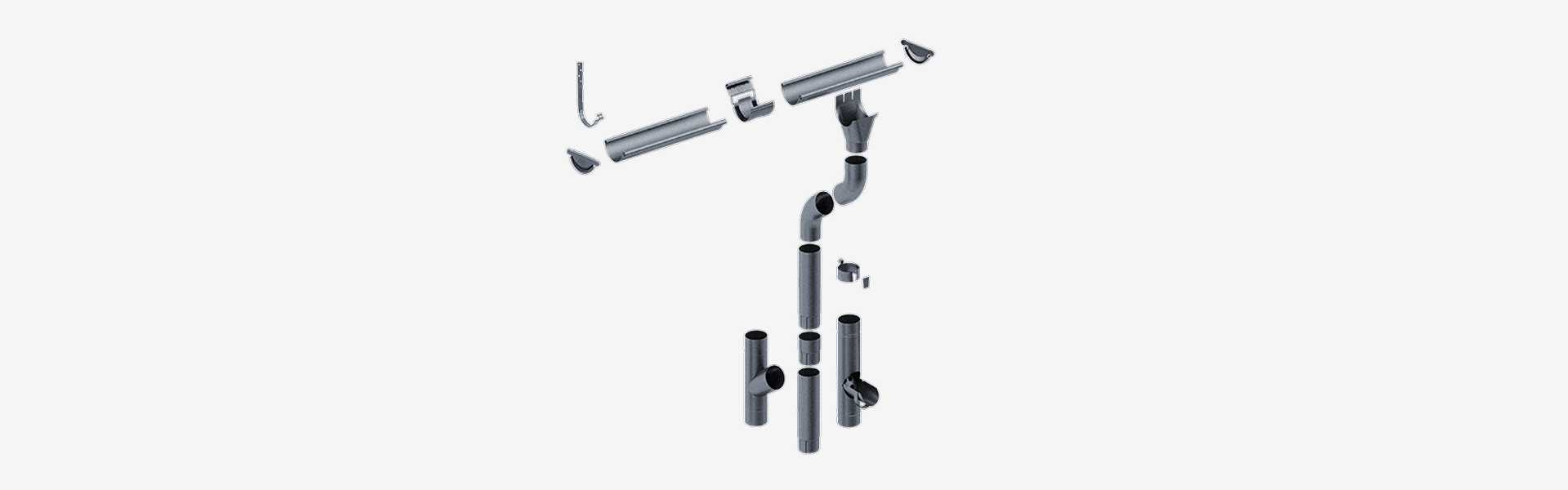 Übersicht der Dachentwässerung POLARIS