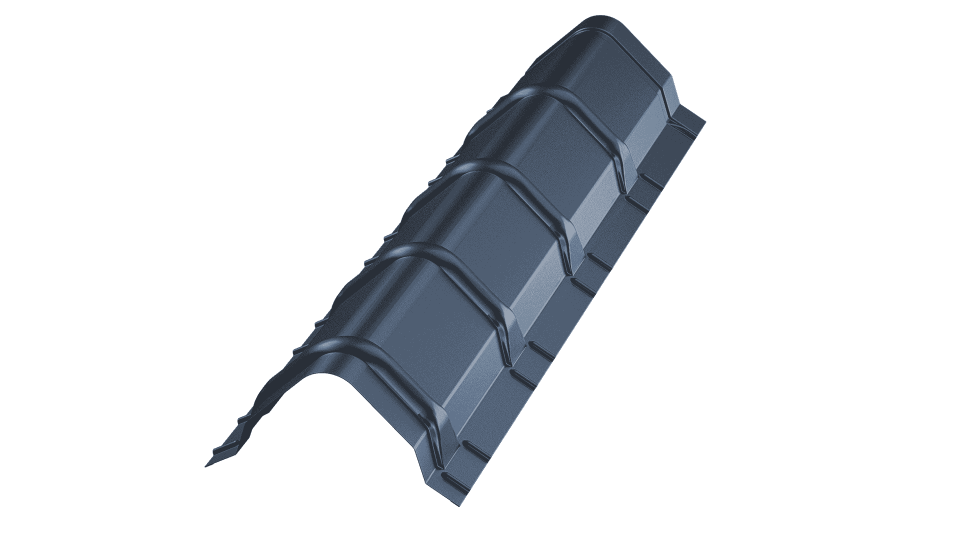 Firstziegel gerade für Dachmodule Diadem und Luna