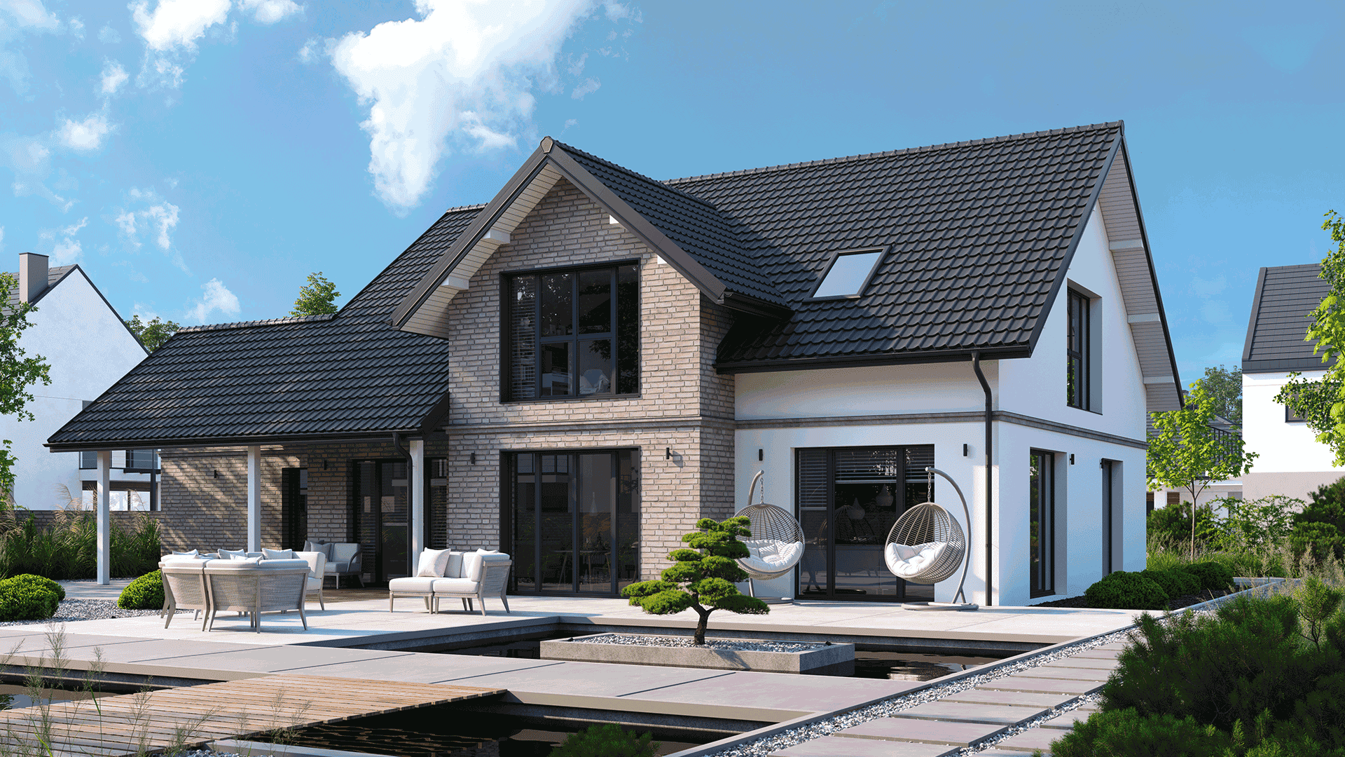 Modernes Haus mit Dachmodul Stella