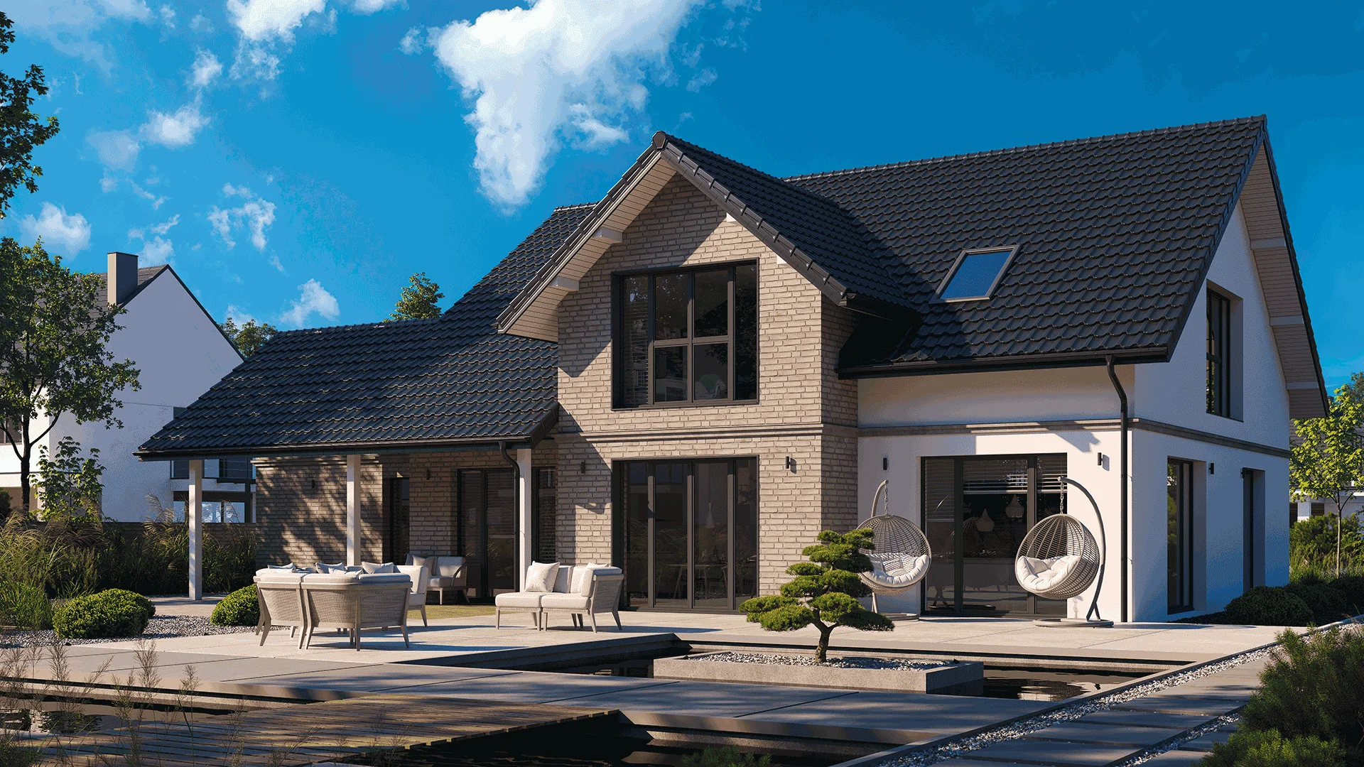 Modernes Haus mit Dachmodul Vega