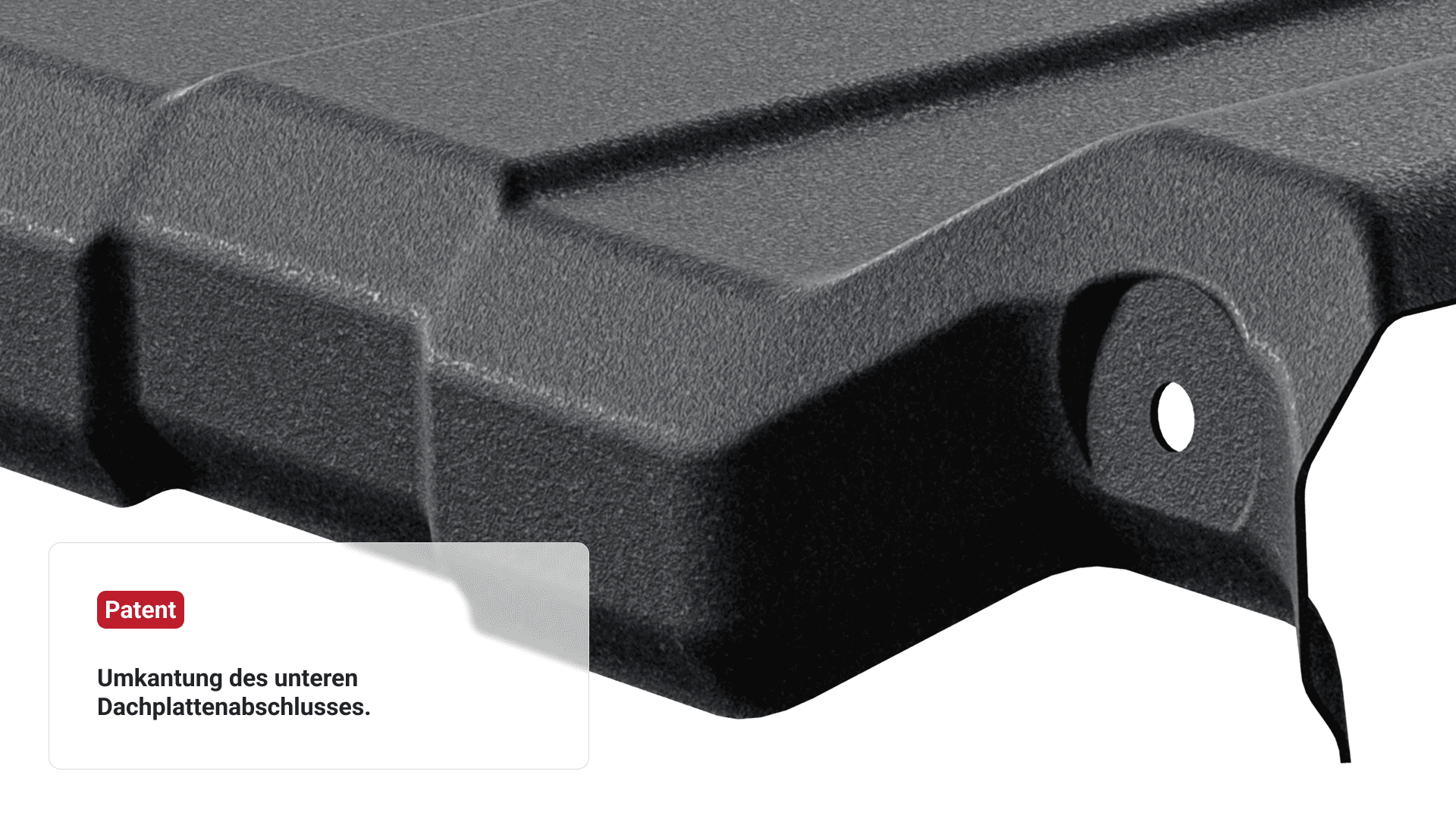 Dachmodul Patent Umkantung Dachmodulabschluss