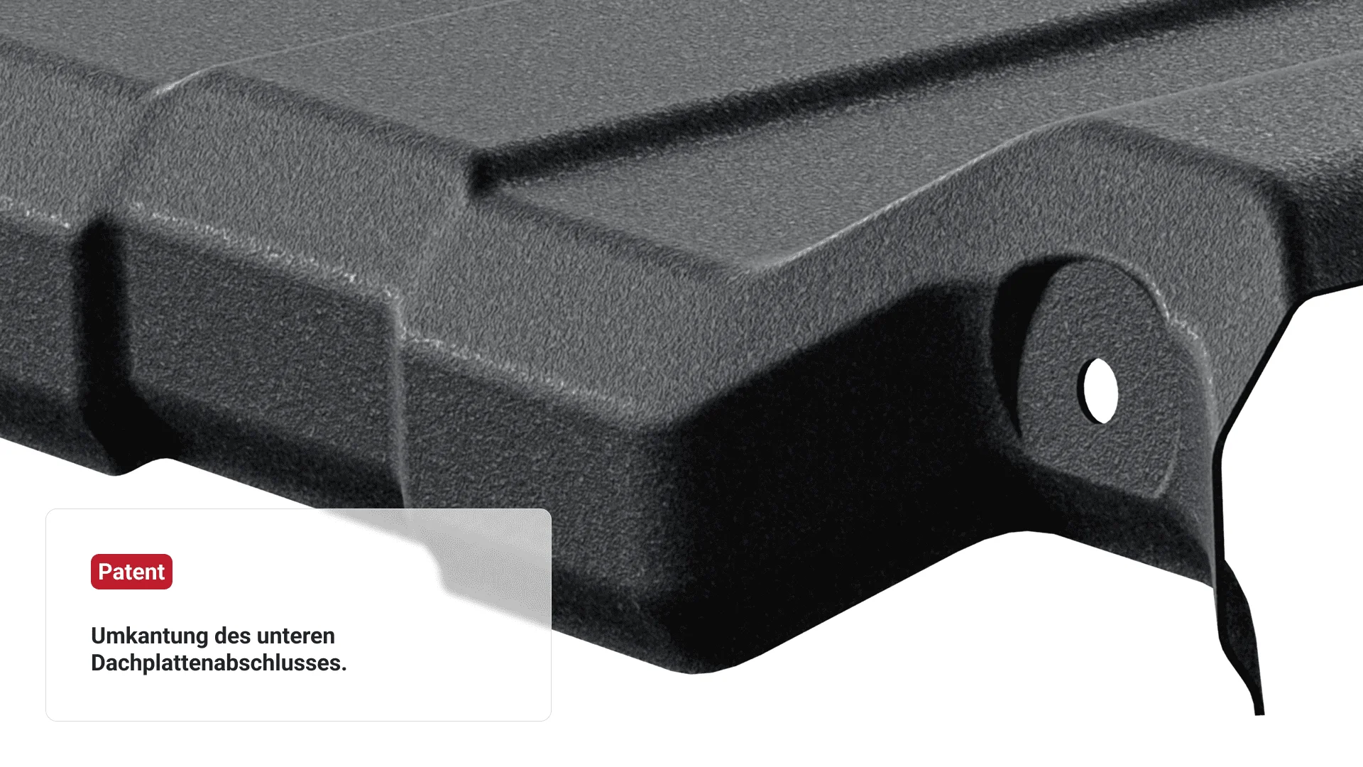 Dachmodul Patent Umkantung Dachmodulabschluss