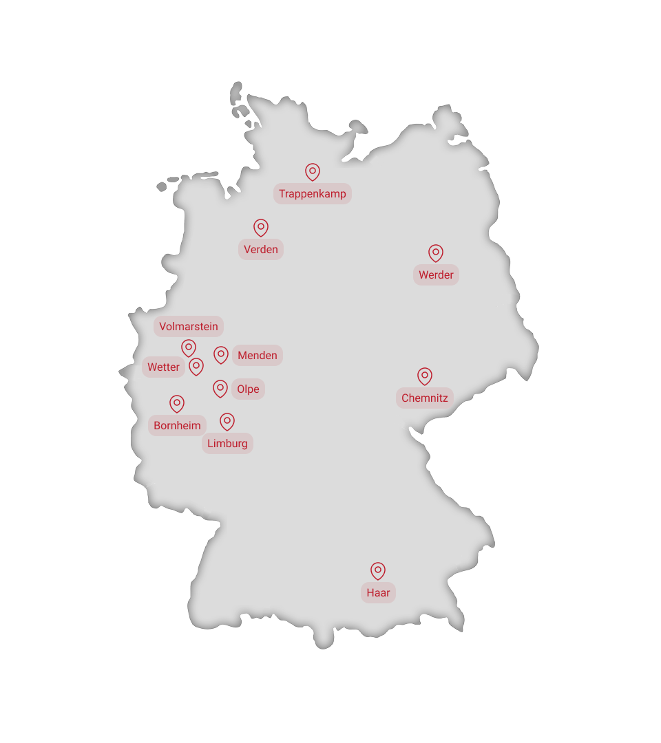 Standortkarte von FEDURA