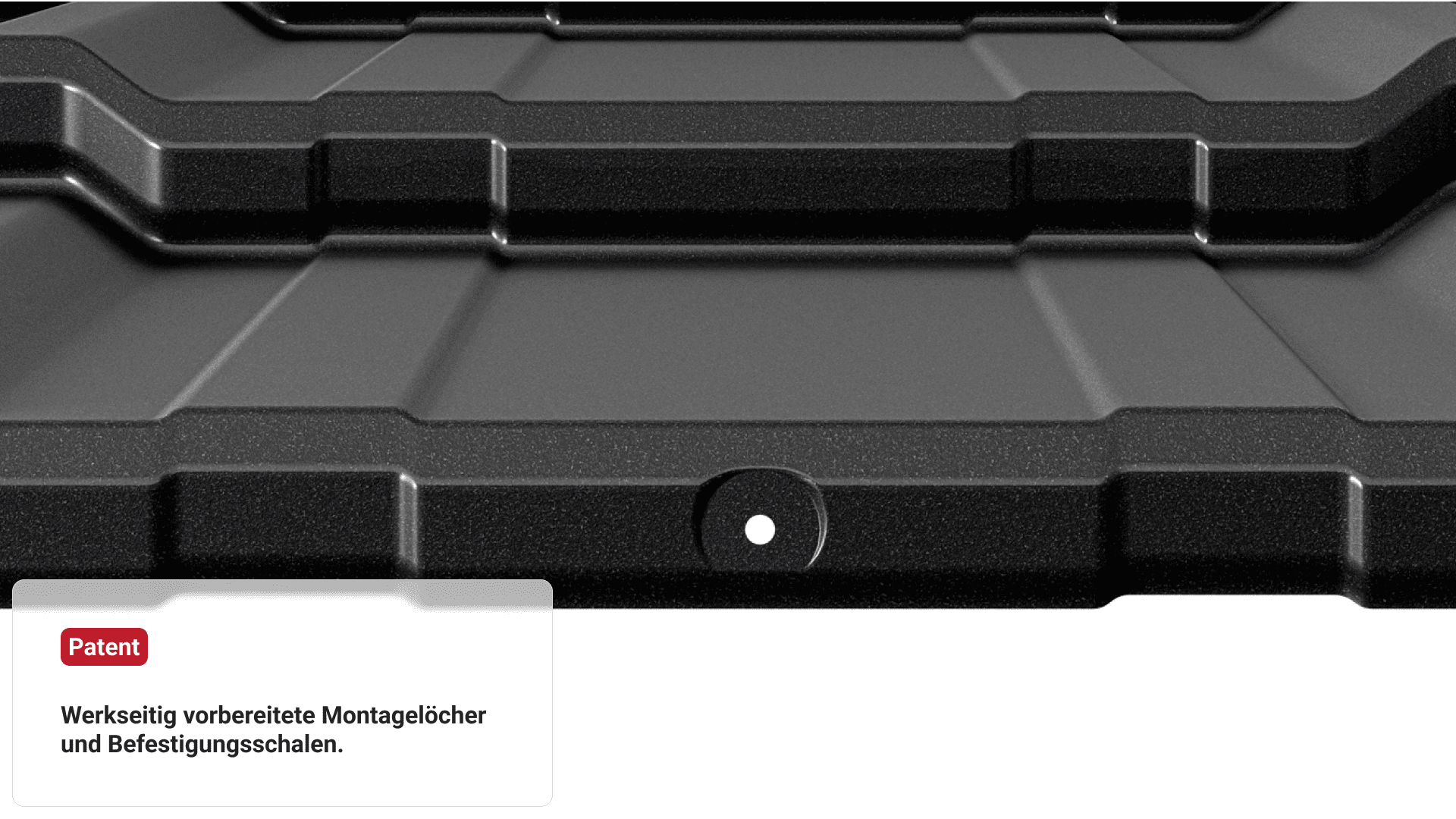 Dachmodul Patent Montagelöcher Befestigungsschalen