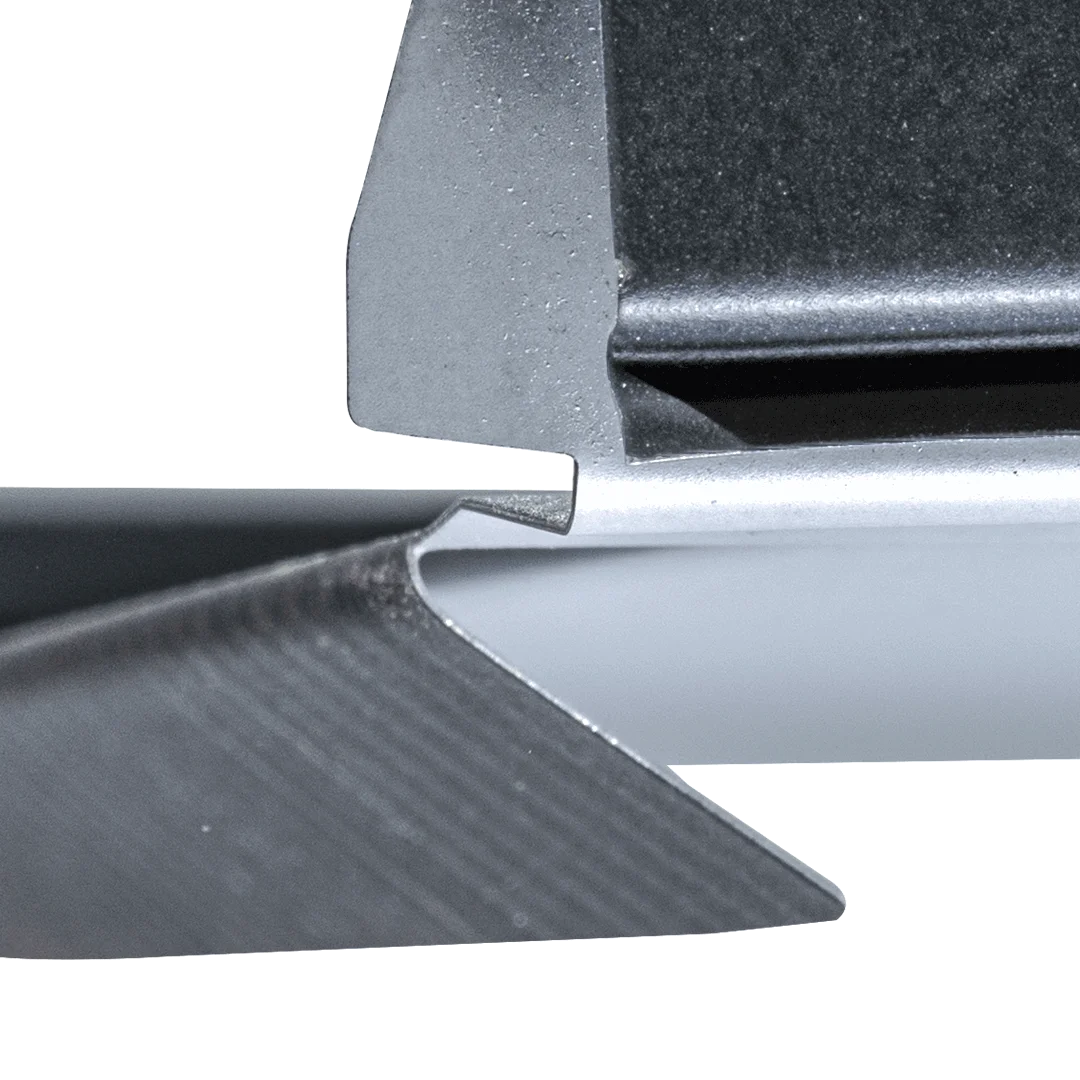 NOVA Click Stehfalz Verschluss offen